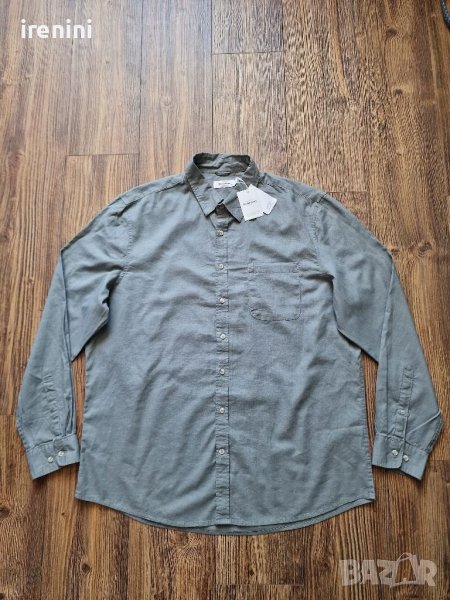 Страхотна мъжка ленена риза DRESSMANN размер 2XL,  нова с етикет , , снимка 1