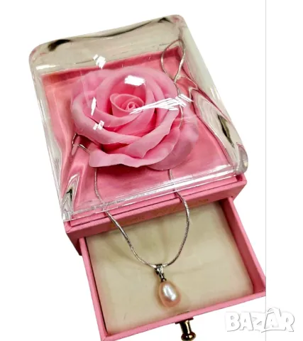 Синджир с една естествена перла със сертификат, снимка 7 - Колиета, медальони, синджири - 22460507