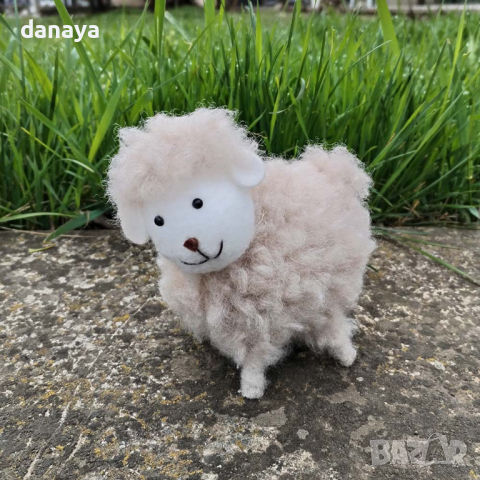 4616 Великденска декорация Пухено агънце, снимка 7 - Декорация за дома - 44835444