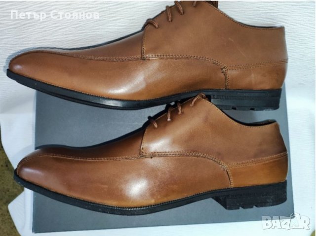 Стилни мъжки обувки от естествена кожа ROCKPORT by ADIDAS №43, снимка 4 - Официални обувки - 35661690