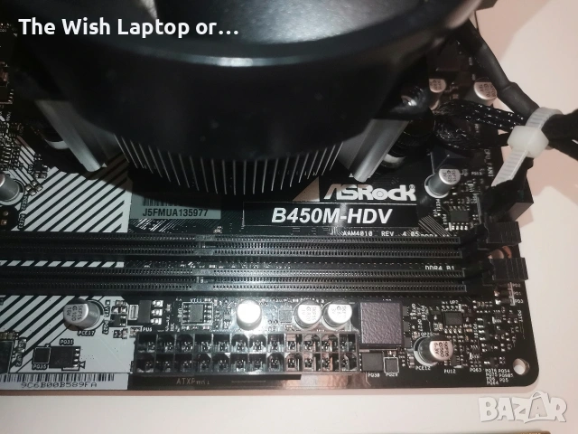 Asrock B450M - HDV +  CPU + Ram, снимка 2 - Дънни платки - 53387837