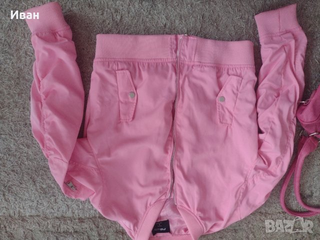 Розово яке + подарък чанта , снимка 2 - Якета - 44177309