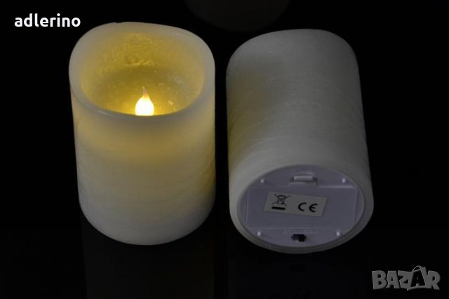 Комплект от 4 декоративни свещи с ЛЕД диоди, дистанционно, снимка 2 - Лед осветление - 34391205