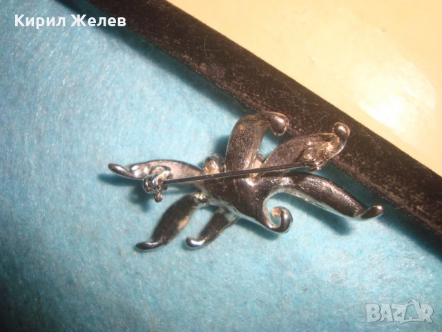 ПОСРЕБРЕНА ФЛОРАЛНА СКЪПОЦЕННА АРТ НУВО СТИЛ СТАРА БРОШКА - ЦВЕТЕ 26815, снимка 8 - Други - 34840638