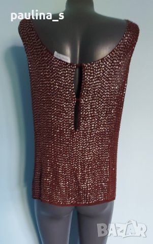 Два различни броя / Потник тип туника с пайети "Selected femme" и / вискозна коприна , снимка 6 - Туники - 41840686