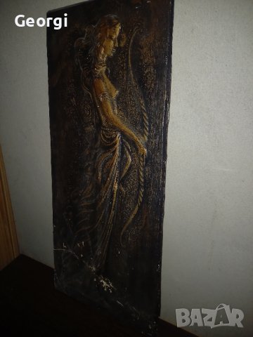 Старинна Гипсова картина , снимка 3 - Картини - 42666241