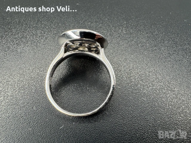 Сребърен пръстен с циркони №7094, снимка 3 - Пръстени - 50791986