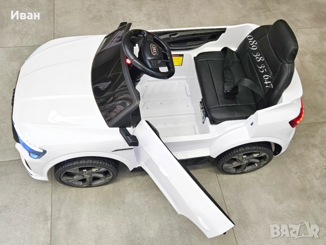 ПРОМОЦИЯ ДО 24.12!НОВО!Акумулаторен джип Audi SQ8 WHITE с 12V батерия,МЕКИ ГУМИ, снимка 9 - Електрически играчки - 51728840