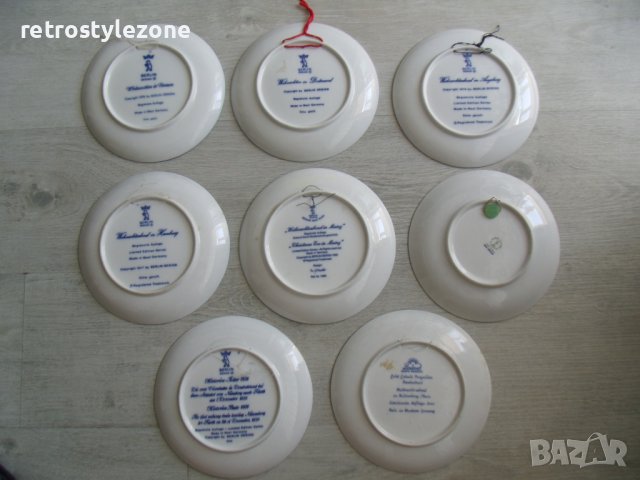 № 7061 стари порцеланови пана / чинии - Berlin   - лот 8 броя  , снимка 6 - Други ценни предмети - 41416057