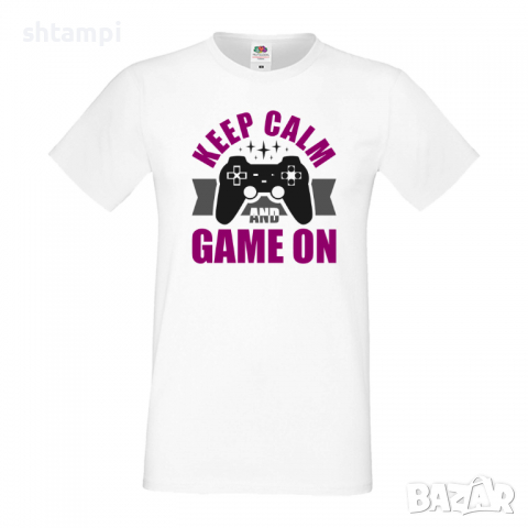 Мъжка тениска Keep Calm And Game On