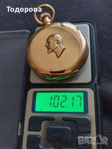 Мъжки джобен позлатен часовник-51мм., снимка 10 - Мъжки - 48529475