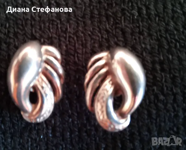 Сребърни обеци проба 925, снимка 2 - Колиета, медальони, синджири - 43799535