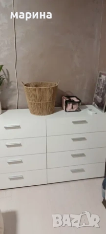 шкаф скрин  бял, снимка 3 - Шкафове - 53557274