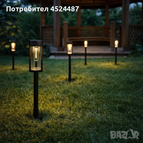 Градинската соларна лампа XF-2902 - стилно и практично решение за осветление на двор, алеи и тераси, снимка 2 - Соларни лампи - 53786461