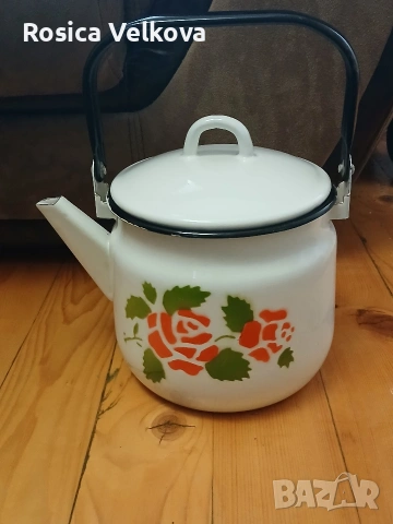 Лот емайлирани съдове , снимка 9 - Прибори за хранене, готвене и сервиране - 53242956