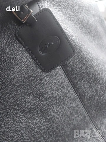 Longchamp Original 100% Кожа Страхотен голям кожен сак, снимка 11 - Сакове - 49463627