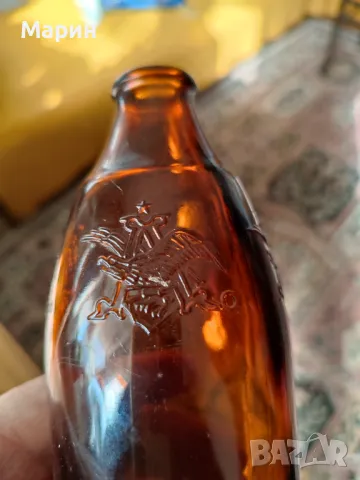 Сто годишна оригинална Американска бирена бутилка, снимка 5 - Антикварни и старинни предмети - 48833329
