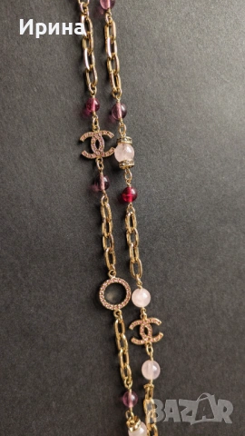 Огърлица Шанел - Ябълката, снимка 6 - Колиета, медальони, синджири - 53731776