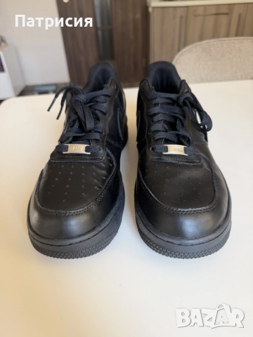 Черни мъжки сникърси маратонки Nike Air Force 1 Low ниски кецове, размер 45, черен цвят, black, AF1, снимка 13 - Кецове - 56043272