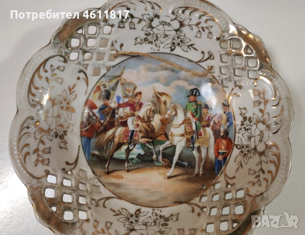 Декоративна чиния за стена , снимка 5 - Антикварни и старинни предмети - 53872104