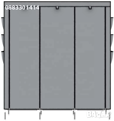 Намаление! Гардероб с цип Трикрилен, снимка 8 - Гардероби - 52026449