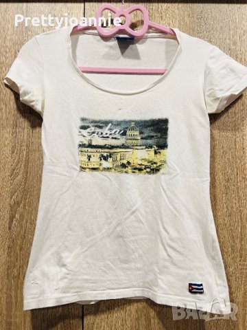 Бяла тениска М размер, снимка 1 - Тениски - 40191955