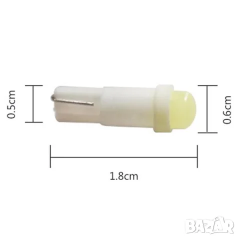 LED крушки T5 12V 2 броя, снимка 3 - Аксесоари и консумативи - 55865079