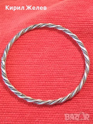 СТАРИННА СРЕБЪРНА ГРИВНА МНОГО ВИСОКА ПРОБА СРЕБРО РЕТРО АРТ ПЛЕТКА РЪЧНА МАЙСТОРСКА РАБОТА 48409, снимка 17 - Антикварни и старинни предмети - 48485615