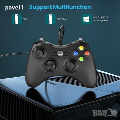 Нов джойстик xbox 360 controller за Xbox 360 и WINDOWS, снимка 2 - Аксесоари - 44343087