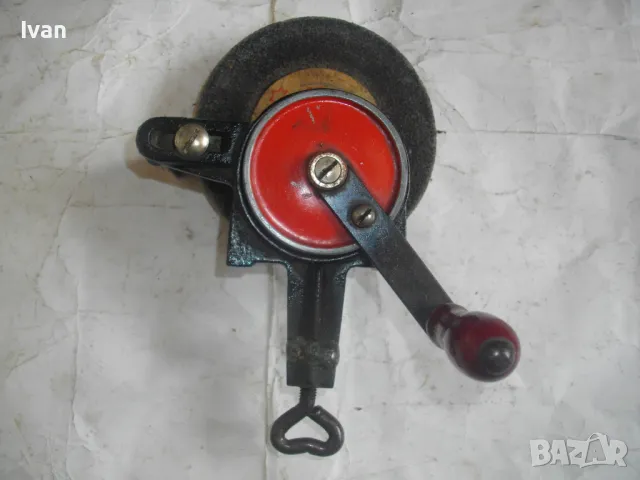 SAAB Немски РЪЧЕН ШМИРГЕЛ ф125-150мм Старо качество Отличен Масивен, снимка 9 - Други инструменти - 47365123