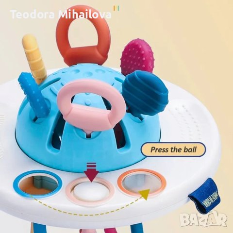  Монтесори бебешка сензорна играчка гризалка  бебе ранно развитие, снимка 2 - Дрънкалки и чесалки - 40363479
