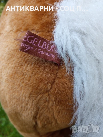 Стара Немска Голяма Плюшена Играчка Конче Тегло 5кг., снимка 7 - Антикварни и старинни предмети - 50554455