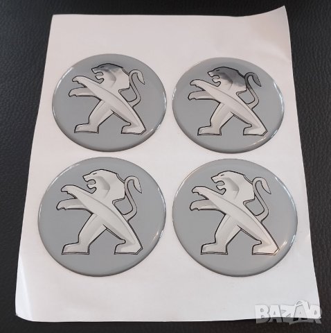 Стикери Силиконови За Джанти 60мм / за Citroen Ситроен / черни декоративни за тапи централен отвор, снимка 9 - Аксесоари и консумативи - 40734893