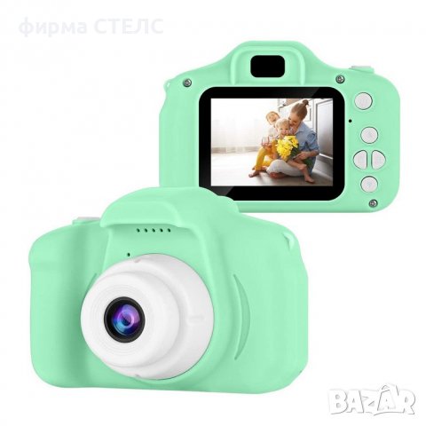Дигитален детски фотоапарат STELS W300, 64GB SD, Игри, Розов/Син/Зелен, снимка 3 - Фотоапарати - 40239250