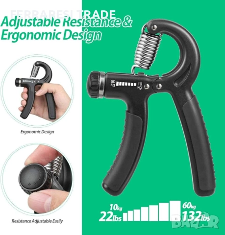 2 бр уред за трениране на предмишница , hand grip , снимка 2 - Фитнес уреди - 52580964