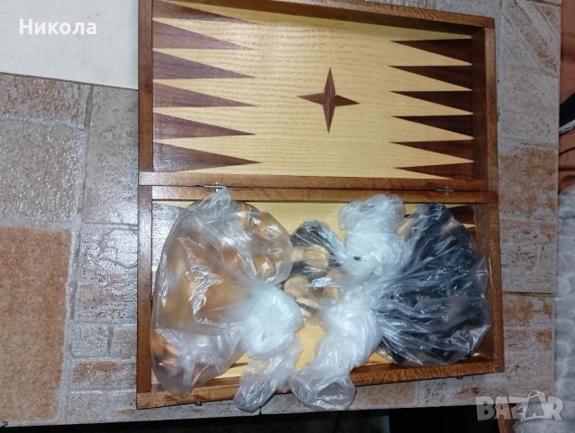 Шах табла 48/48 от соца с дървени фигури и пулове, снимка 14 - Къмпинг мебели - 51628607