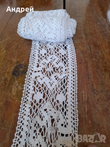 Стара дантела #31, снимка 2 - Антикварни и старинни предмети - 52065838