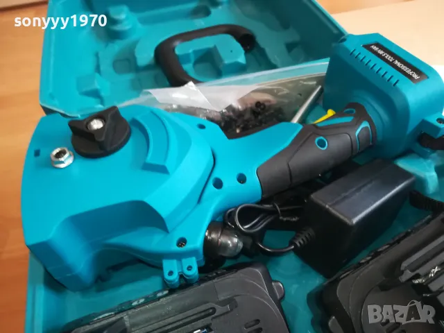 JMK-ГОЛЯМА РЕЗАЧКА 8 ИНЧА С 2 БАТЕРИИ И ЗАРЯДНО 0204251915, снимка 12 - Градинска техника - 49743158