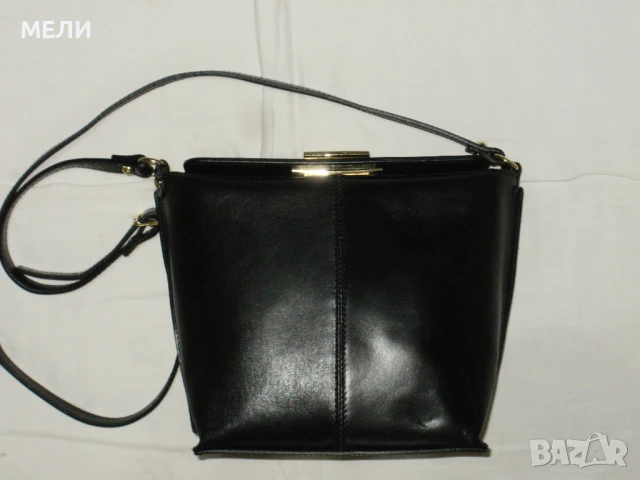 нови малки черни чантички естествена кожа, снимка 2 - Чанти - 51075412