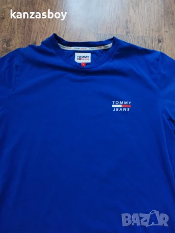 TOMMY JEANS Organic Cotton - страхотна мъжка тениска КАТО НОВА Л, снимка 3 - Тениски - 50697675