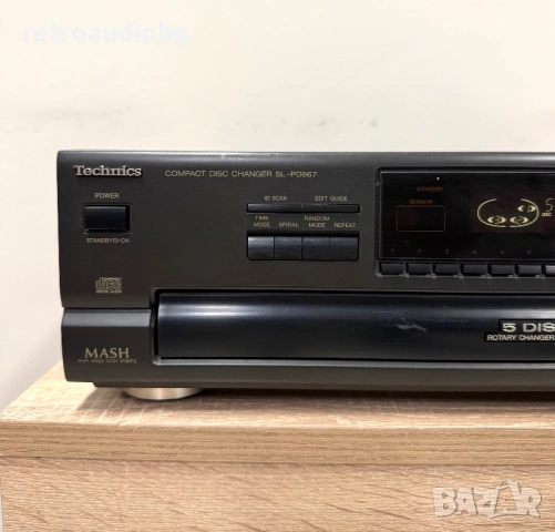 🔈CD плеър - чейнджър за 5 диска TECHNICS SL-PD867🔈, снимка 3 - Декове - 53641542