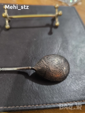 Царска Русия сребърна лъжичка., снимка 2 - Други ценни предмети - 52987501
