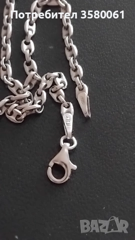 Сребърна сенжир Italy,925, снимка 3 - Колиета, медальони, синджири - 53389503