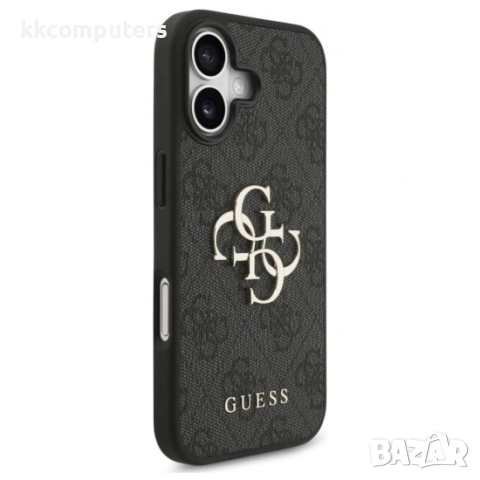 Оригинален кейс Guess Big 4G Logo Classic, За iPhone 17 (6.3), Черен и Протектор, снимка 4 - Калъфи, кейсове - 51795203