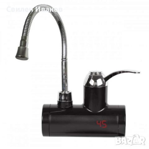 Нагревател за вода с гъвкав чучур, за стена/ за плот 3000W, черен, снимка 1