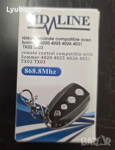 Дистанционно управление за гаражни,врати и портали 868.8 MHz