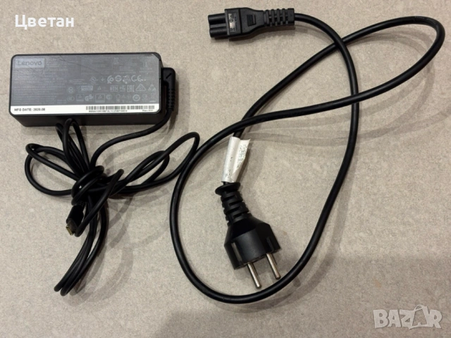 Оригинално зарядно за лаптоп Lenovo, USB-C, 65W