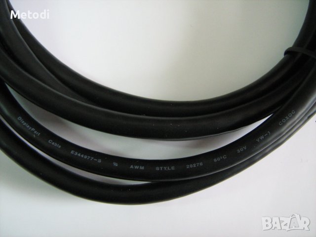 Display port кабел COXOC Е344977-S AWM STYLE 20276 - 80°C, 30 V, VW-1., снимка 6 - Кабели и адаптери - 42189766