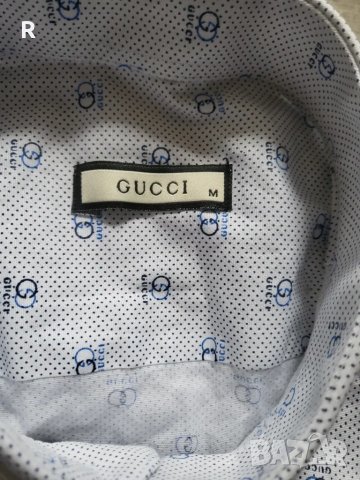 Мъжка оригинална риза Гучи , снимка 5 - Тениски - 47472386