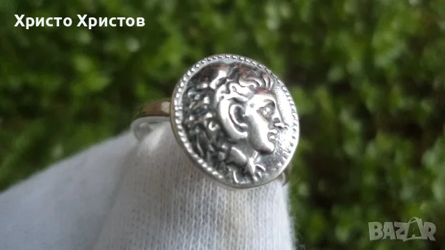 Сребърен гръцки комплект в изящен античен стил, снимка 3 - Бижутерийни комплекти - 56133268